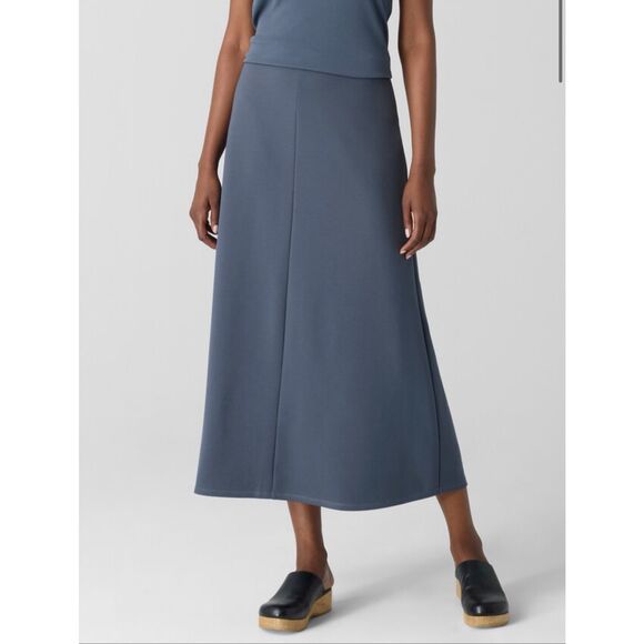 Eileen Fisher Dresses & Skirts - Eileen Fisher $188 Lightweight Ponte A-Line Skirt Eclipse medium NEW